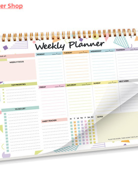52 sheets To Do List Notepad Undated Weekly Planner Notebook