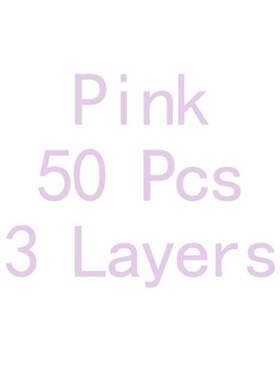 50Pcs Black Face Mask Surgical Disposable 3 Layers Medical