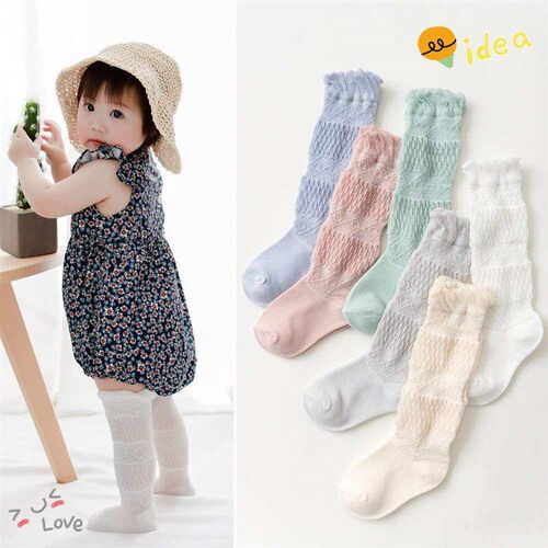Summer thin baby stockings men and women baby mesh socks new