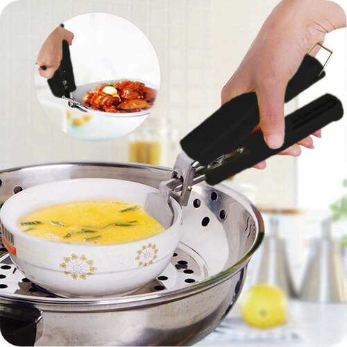 Stainless Steel Anti-Hot Pot Pan Bowl Hot Dish Plate Gripper