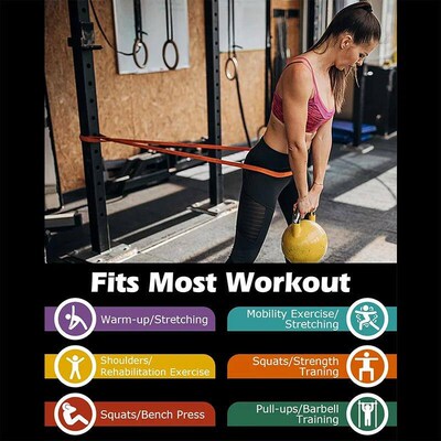 175-250LBS Yoga Multi-Purpose Thickened Heavy-Duty Elastic B