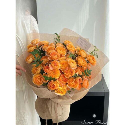 Vintage Colorful Linen Pieces Bouquet Wrapping Paper
