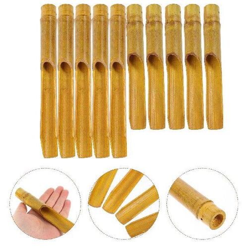 10 Pcs Bamboo Wind Chimes Fittings Bell Accessories Large