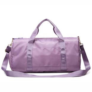 Gym Bag Leather Women Fitness Shoe Compartment Men Duffle Sh