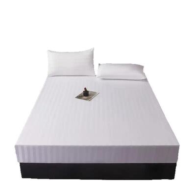 Satin mattress protective cover white pure bed sheet fitted