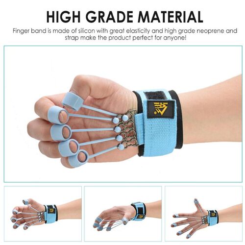 Finger Gripper Strength Trainer Hand Yoga Resistance Band F
