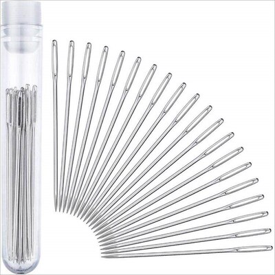 9pcs transparent needle bottled suit tube embroidery wool