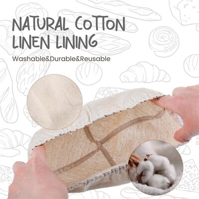 Round Bread Dough Proofing Rising Rattan Baskets Sourdough