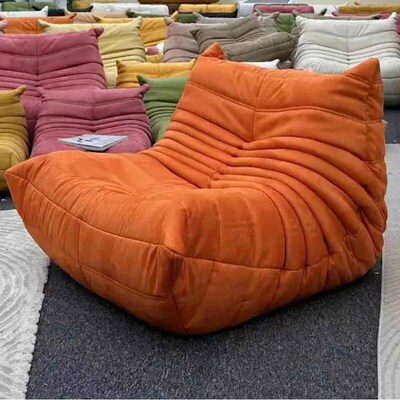 Single Seated Foam Sofa Armless Floor Sofa Lazy Couch Living