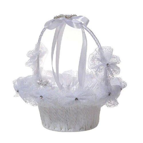 Flower Girl Basket Wedding Baskets Decor Storage for