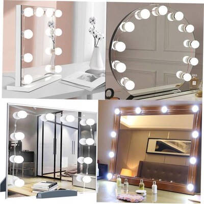 LED Make up Mirror Light Bulbs USB Hollywood Vanity Makeup M