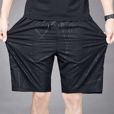 Ice Silk Pants Shorts Mens Summer Large Size Air Conditione