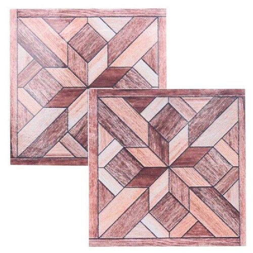 20Pcs Wood Grain Pattern Tile Sticker Self Adhesive Tiles