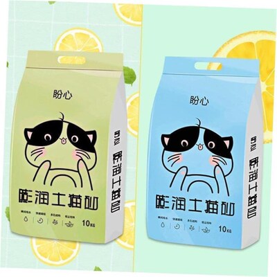 Bentonite 。Cat litter bag 10kg dog sand dog toiletdeodorant