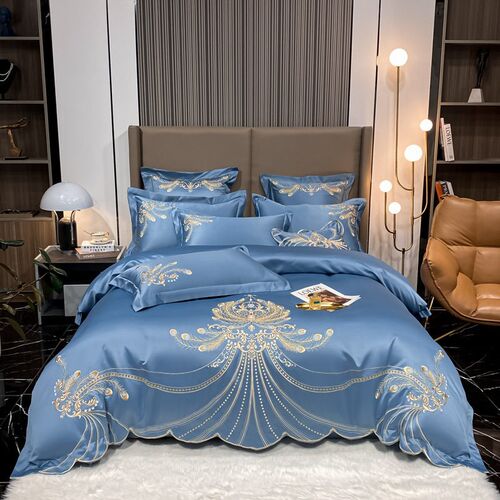 Pure Tton Four-piece Set Ice Silk European Silky 100 Tton Be