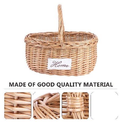 Picnic Basket Portable Storage Vegetable Holder Decorate