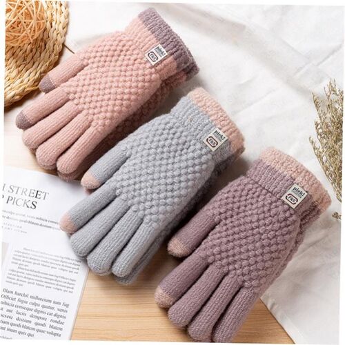 Knitted touch screen gloves winter men women 男女手套针织