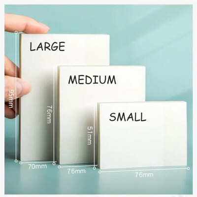 Transparent Sticky Notes with Scrapes Stickers Paper Clear s