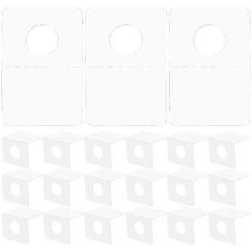 500pcs Self Adhesive Hooks Clear PVC Hanging Tabs Sticky