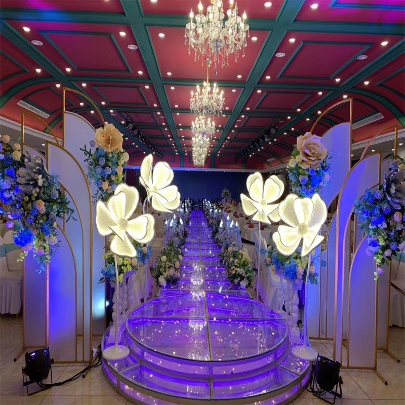 牡丹花灯婚庆道具路引灯婚礼舞台T台背景发光花瓣灯光摆件装饰灯,节庆用品/礼品,路引,淘宝优惠券,粉丝福利购,淘宝优惠卷