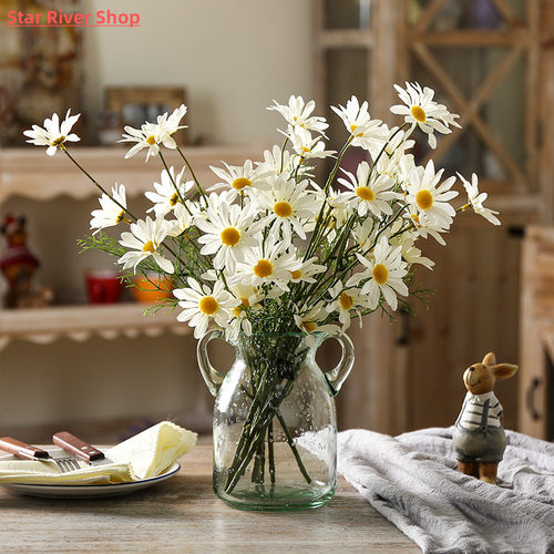 52cm High Quality White Daisy Non-woven Fabrics Flower Bouqu