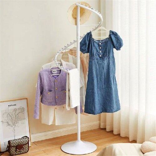 Home coat rack bedroom floor hanging clothes Drying rack