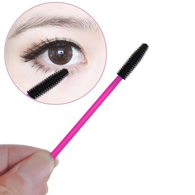 50pcs Silicone Eyelash Brush Mascara Wands Applicator Eyebro