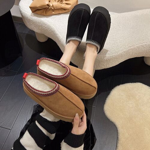 Lazy Shoes, Thick-soled Platform Wool Shoes, Fur Shoes For H