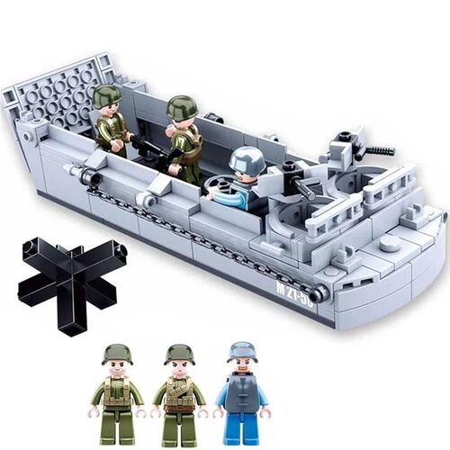 Sluban WW2 US Military Higgins Landing Craft Army Ship Warsh