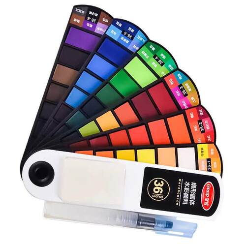 Professional18/24/36/42 Colors Solid Watercolor Paint Set Wa