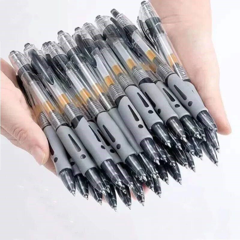 13/30pcs Retractable Gel Pens Set Black/Red/Blue Ink Ballpoi