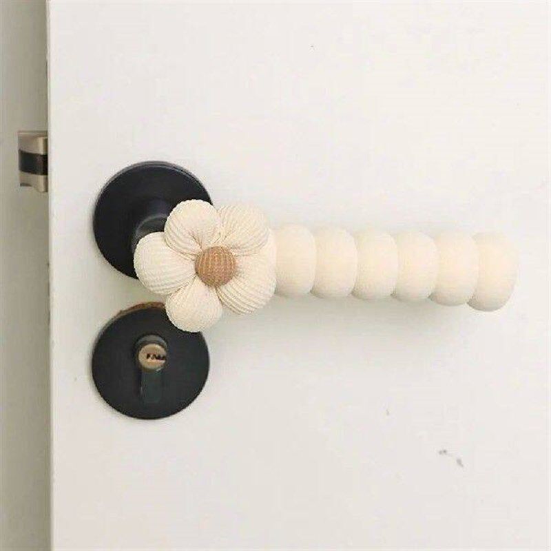 4Pcs Universal EVA Door Knob Covers Cartoon Silent Doorknob - 实物图