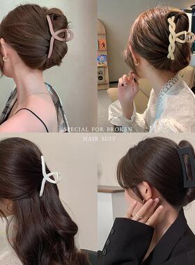 发夹Hot Sale Solid Color Claw Clip Large Barrette Crab Hair