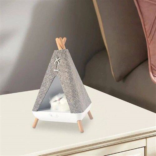 Cat Shape Speaker Bedside Lamp Cute Table Decoration