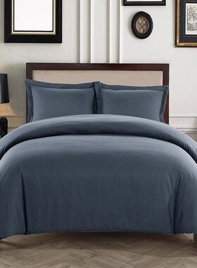 bedding set quilt duvet cover with pillow case mono color