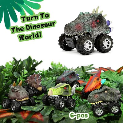 Dinosaur Toys Pull Back Cars Mini Monster Truck Car Toy Set