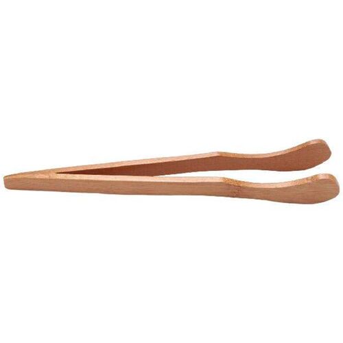 12PCS Bamboo Toaster Tongs, 7 Inch Wood Kitchen Tongs,