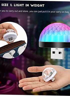 USB Mini LED Disco DJ Stage Light Portable Family Party Ball