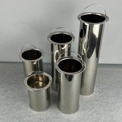 火锅串串竹签筒不锈钢加厚开孔式烧烤串签桶可嵌入加长签子筒