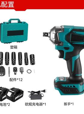 速卖通ozon热销款电动扳手牧田插脚无刷大扭力功率冲击带灯正反转