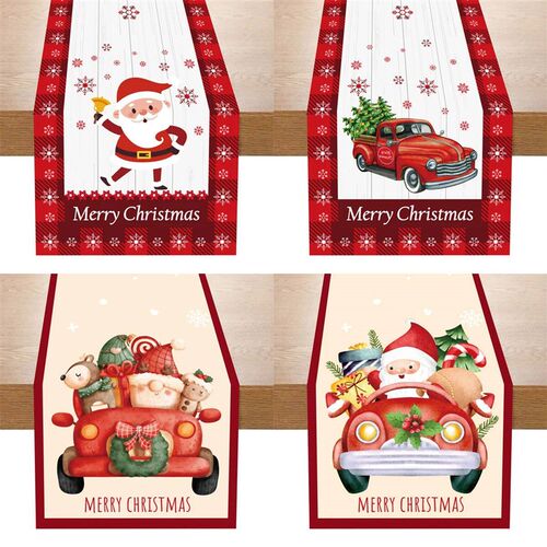 Christmas Table Runner Merry Christmas Decorations For Home