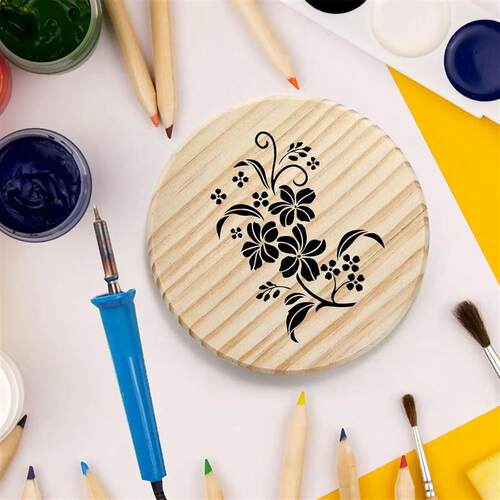 Wood Coasters Round Blank Wooden Coasters for Crafts with No