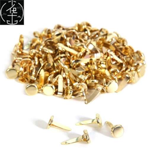 100pcs round brads scrapings stamping fastener brad