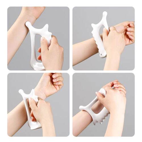 White Ceramic Scraping Board Facial Guasha Handheld Full Bod