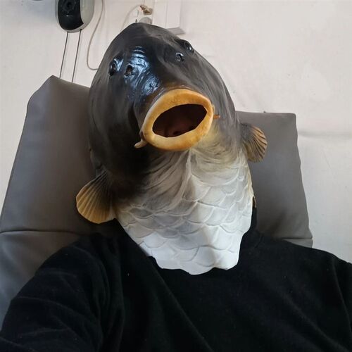 Realistic Fish Mask Latex Masks Animal Head Mask Halloween