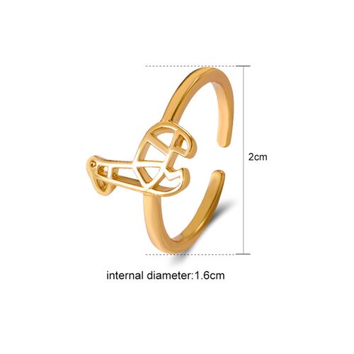 Geometric Beach Foot Ring Metal Cutout Knuckle Ring Fashion