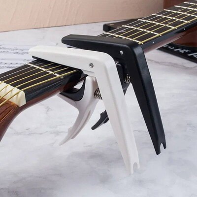 1PC Universal Guitar Capo ABS+Metal Quick Change Clamp Key f