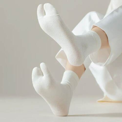 Fashion Japanese Style Tabi Toe Socks for Men Women Summer F