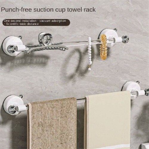 New Suction Cup Towel Rack Wall Mounted Multipurpose