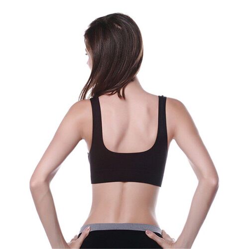 Women Girls Padded Wireless Seamless Bra Vest Tops Bras Plus